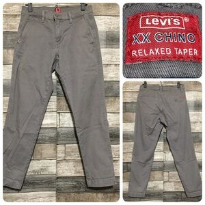 Levi’s XX Chino Relaxed Taper Pants Men’s 30x30 Gray Stretch